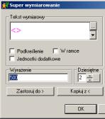 Wybierz pierwszą linię [Liniowy/Opcje/odBazy/łAńcuch/Uaktualnij]: kliknij odcinek AB Druga linia: kliknij odcinek BC Położenie linii łukowej wymiaru (Kąt): kliknij położenie wymiaru zgodnie z rys. 1b.