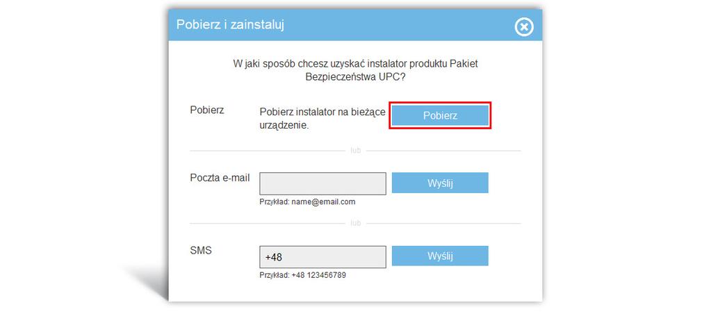 e) jeśli na liście Twoich urządzeń nie masz