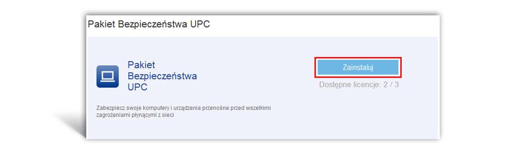 Bezpieczeństwa UPC na kolejnym urządzeniu,