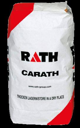 ŻAROBETONY Żarobeton Carath beton z wysokim udziałem cementu z hydraulicznym wiązaniem do odlewania elementów służących do dudowy pieców i kominków