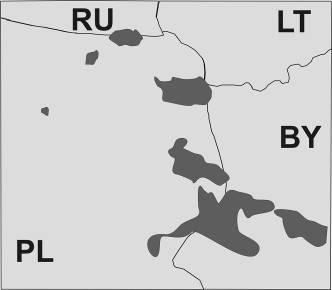 001 196* 48* 25 H 4 H 8 H 9 Źródło: Ratkiewicz et al. unpubl.