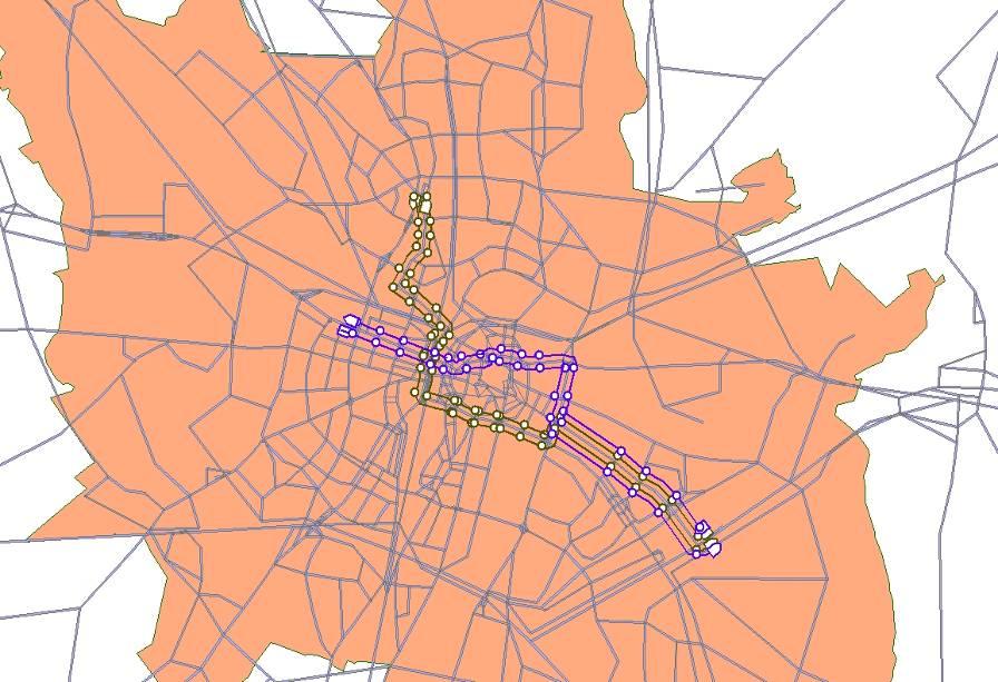 Falista franowo linia T11 i T17 jak w stanie istniejącym,