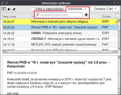 poszczególnych oknach aplikacji i mogą być umiejscowione w pasku do