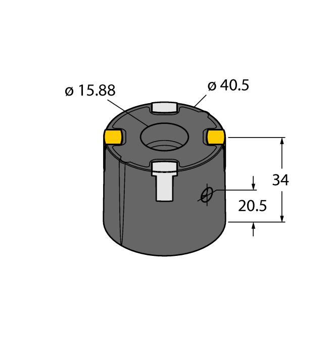 40 mm BTS-DSU35-Z03 6900231 Zestaw montażowy czujników podwójnych przeznaczony dla maks.