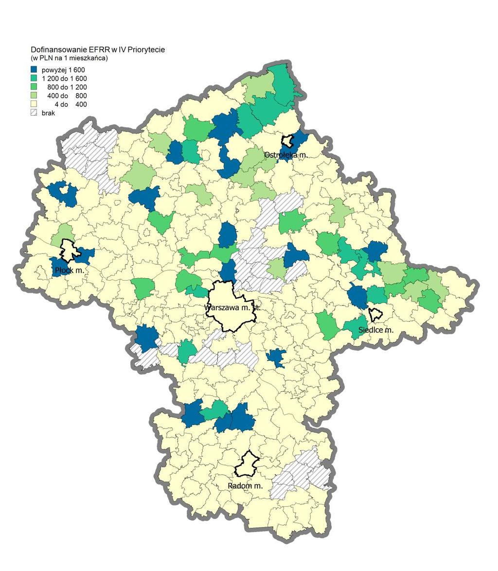 Rozkład projektów Mapa 6.