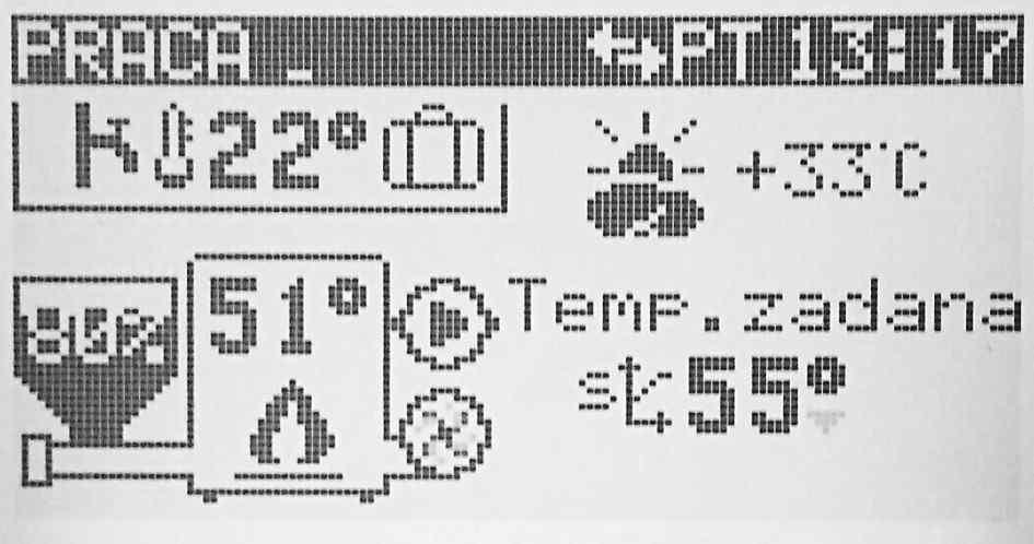 wyliczona kotła Regulator oblicza ją uwzględniając szereg czynników takich jak: obniżenie termostatem, dodatkowa temperatura kotła podczas ładowania
