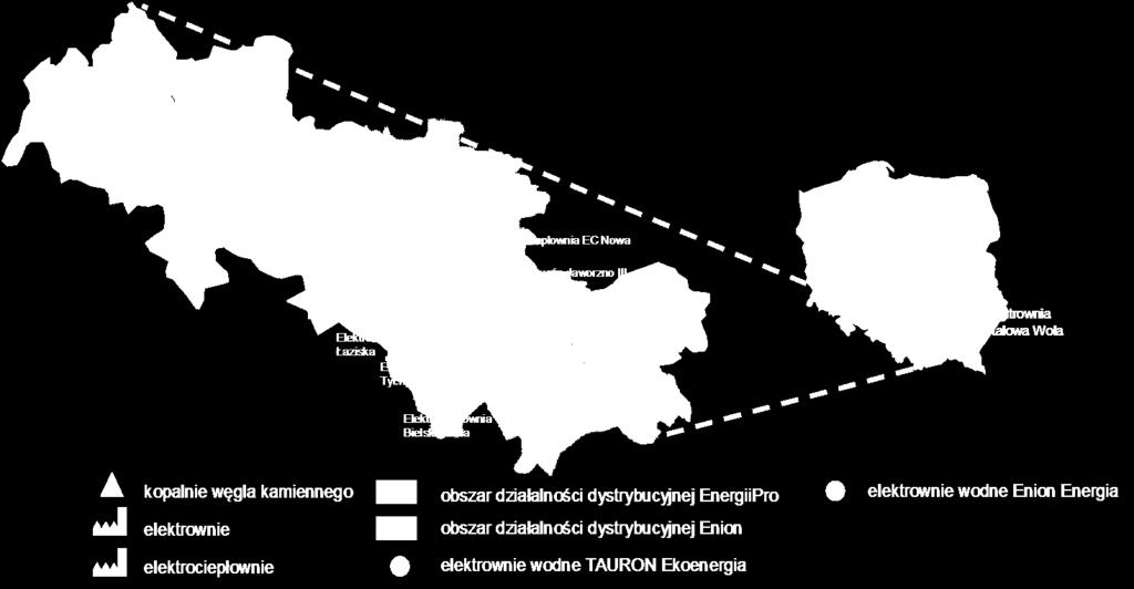Obszar OZE, obejmujący wytwarzanie energii elektrycznej ze źródeł odnawialnych (z wyłączeniem wytwarzania energii elektrycznej przy współspalaniu biomasy przypisanej do Obszaru Wytwarzanie), która to