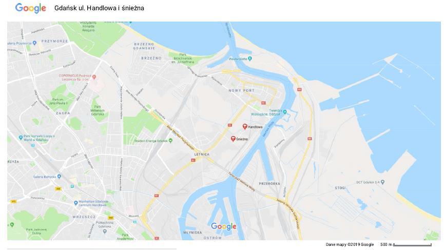 Lokalizacja parkingu Gdańsk ul.