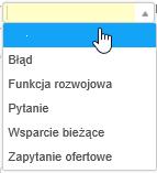 3.1 Rodzaje pól oraz symboli Tworząc nowe zgłoszenie spotkamy się z kilkoma rodzajami pól i symboli: a) Pola wymagane kolor żółty. Pole oznaczone takim kolorem wymagane jest do założenia zgłoszenia.