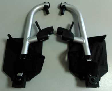 Brake lever 14. Footrest frame 15. Safety belt for feet 16.