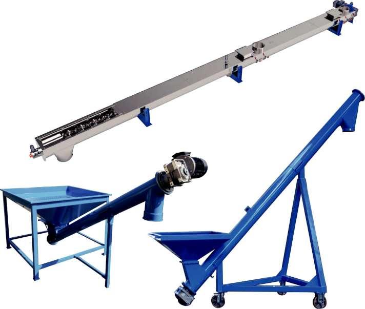 PRZENOŚNIKI ŚRUBOWE SCREW CONVEYORS PRZENOŚNIKI ŚRUBOWE OD Ø 80 DO Ø 400 CONVEYOR SCREWS FROM Ø 80