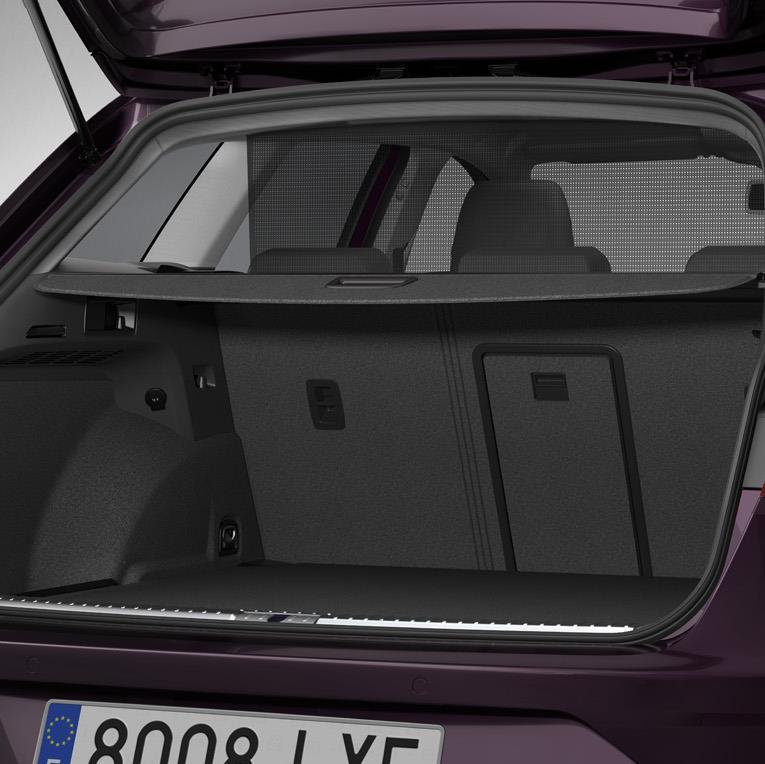 Zamykany schowek pod fotelem Elementy funkcjonalne Reference Style Full LED Xcellence FR Pakiet schowków dla Leona Sportourer ST: Zamykane schowki pod fotelami przednimi Siatka dziecięca - 840 840