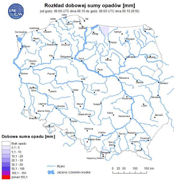 w rzekach Rozkład dobowej