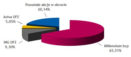 Millennium w stosunku do głównych indeksów (na dzień 30.09.