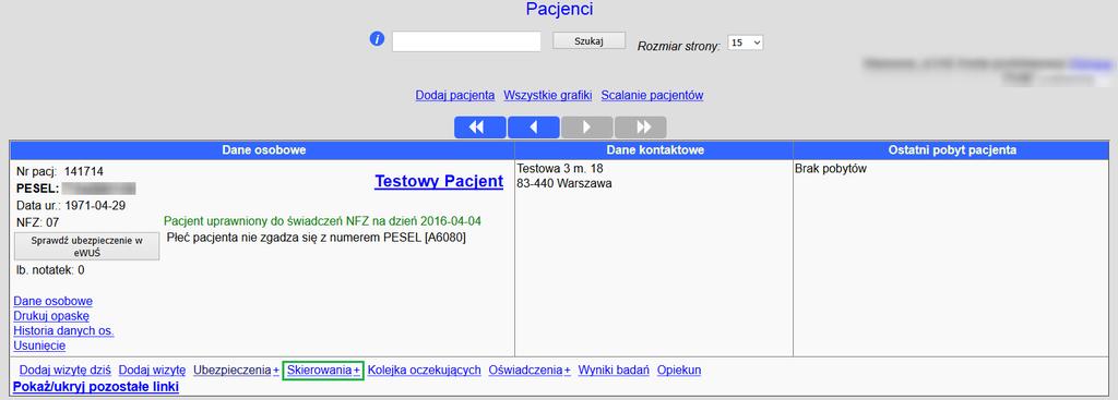 Instrukcja dotycząca automatycznego zamykania skierowań Zamykanie skierowań w przypadku wizyt W systemie Medicus On-Line została