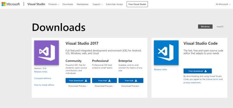 Microsoft Visual Studio 1.