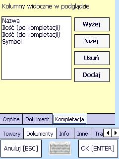 Jeśli ta opcja jest odznaczona to każdy dodany do dokumentu towar będzie zapisany jako oddzielna pozycja z wprowadzoną jego ilością.