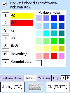 2.6.8 Budowa plików W zakładce tej ustawia się tzw.