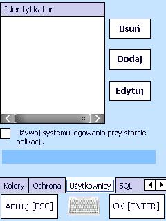 Po zaznaczeniu opcji Używaj systemu logowania przy starcie aplikacji program w trakcie