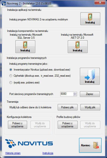 1.2 Instalacja komponentów systemu.