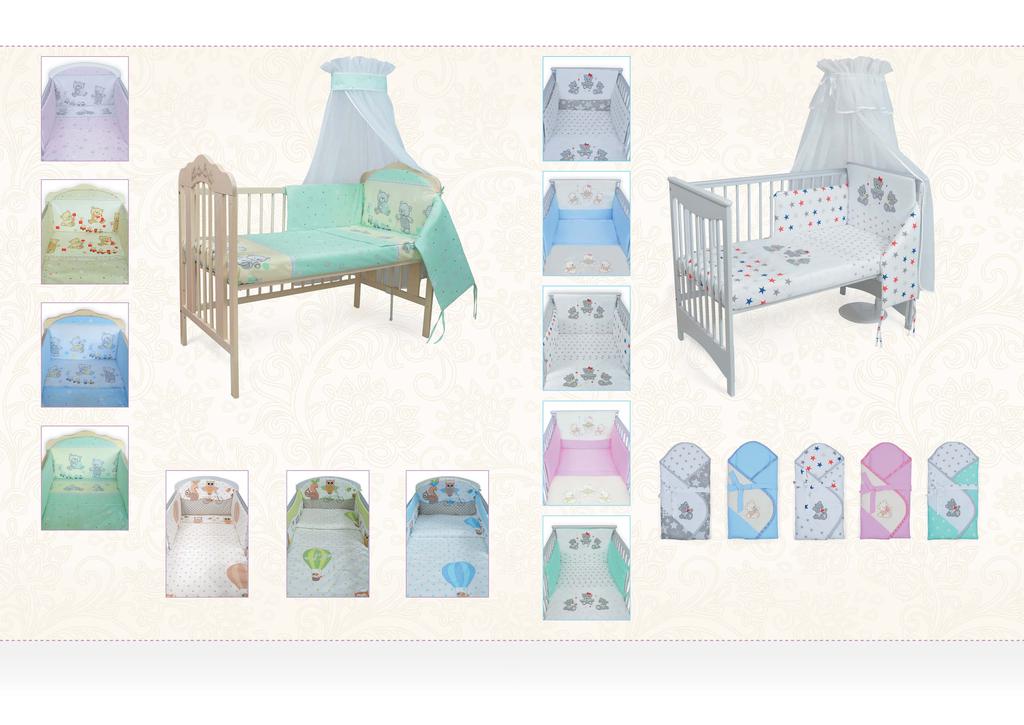 Kolekcja pościeli drukowane/ Printed bedlinen MIŚ Z POCIĄGIEM RODZINA MISIÓW Kolekcja