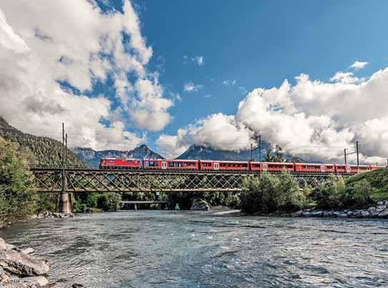 Koleje Retyckie. Koleje Retyckie, Reichenau Fascynują od ponad 125 lat. Rhätische Bahn Bahnhofstrasse 25 CH-7001 Chur +41 (0)81 288 65 65 railservice@rhb.