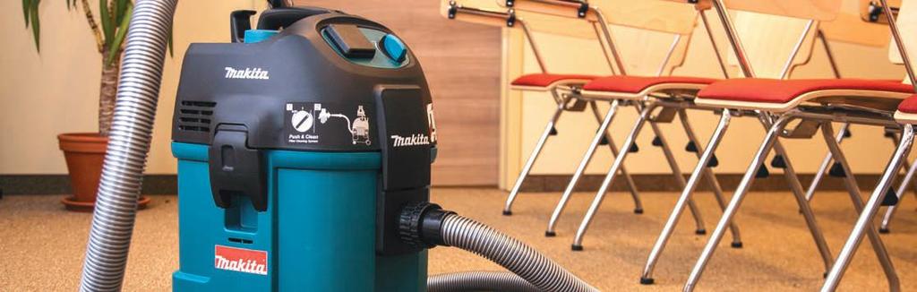 wydajności filtrowania ę Technika Push & Clean - ręczne otrząsanie filtra ODKURZACZ 447LX ę Klasa filtracji pyłów "L ę Profesjonalny odkurzacz z automatycznym oczyszczaniem przez podwójną komorę