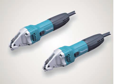 na rozciąganie do 200 N/mm² 380 W 4500 /min 250 mm 1,6 mm 1,2 mm 0,8 mm 2,5 mm 1,4 kg Częst. skoków na biegu jałowym Min. promień cięcia Maks. zdolność cięcia: stal o wytrzym.