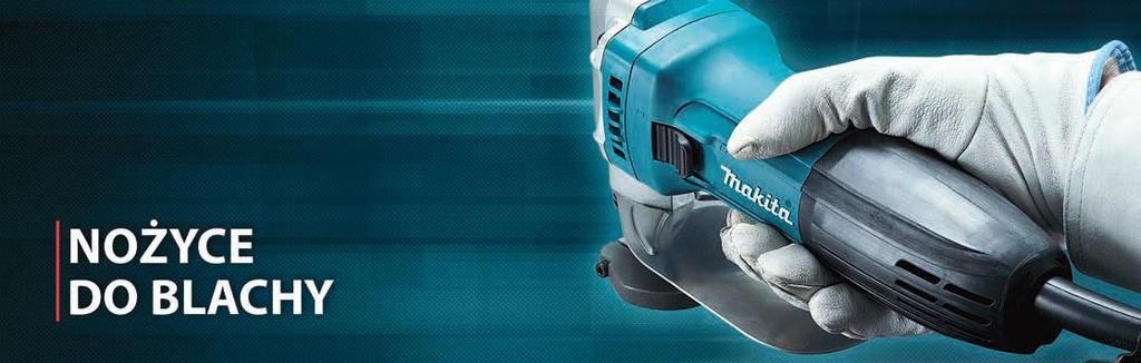 na rozciąganie do 200 N/mm² 380 W 4500 /min 30 mm 1,0 mm 0,7 mm 0,5 mm 2,5 mm 1,4 kg NOŻYCE DO BLACHY JS1602 ę Do cięcia prostego oraz krzywizn o promieniu do 30 mm ę Wąski kształt obudowy zapewnia