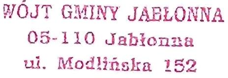 iajójt GMNY JABŁONNA 05110 Jabłonna ul.