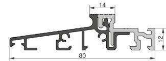 9 technika progowa DREWNO COMBI - technika progowa TS57042 Próg ciepły 70mm 70x20x4500, EV1, PCV szary, folia ochronna Numer