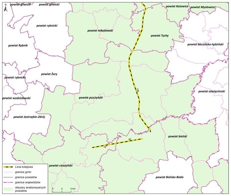 2. Budowa zabezpieczeń przeciwhałasowych wzdłuż drogi krajowej nr 1 w miejscowości Goczałkowice Zdrój (od km 586+504 do km 589+971) i Czechowice Dziedzice, 3.