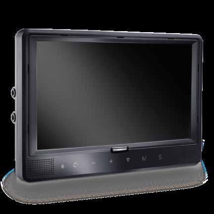 O PODWYŻSZONEJ WYTRZYMAŁOŚCI PERFECTVIEW M 9LQ Z poczwórnym rozgałęźnikiem Duży monitor 9" z ekranem dotykowym Zasilanie z instalacji od 11 do 30 V Możliwość ustawienia funkcji lustrzanego odbicia
