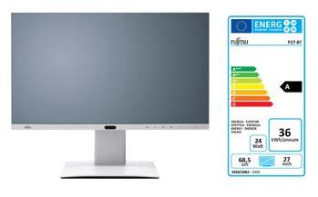 Data Sheet FUJITSU Wyświetlacz P27-8 TE Pro Monitor z panoramicznym wyświetlaczem 68,5 cm (27 cali) Zaawansowany czujnik zapewniający bezpieczeństwo miejsca pracy i komfort użytkownika Wyświetlacz