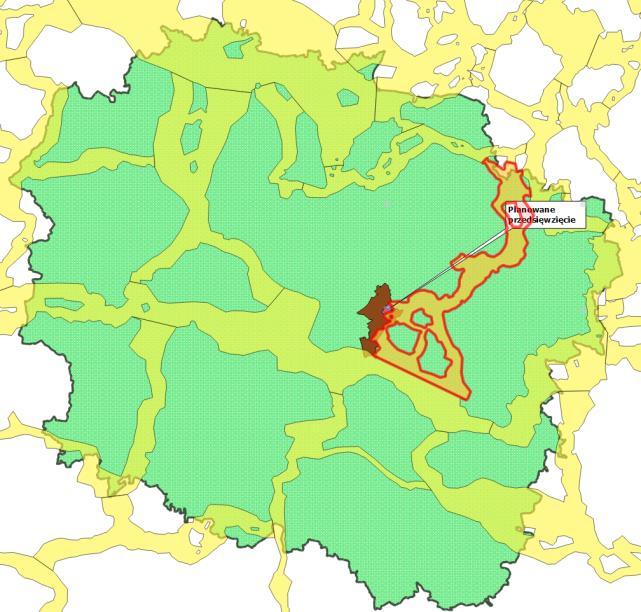 Poniżej przedstawiono lokalizację przedsięwzięcia w m.