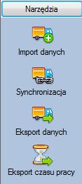 2.PRZYGOTOWANIE DANYCH 2.1.Import danych Program pozwala na początkowe lub systematyczne uaktualnianie danych pobieranych z innych systemów.