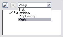 Wyboru rodzaju rury kablowej rurociągu dokonujemy dla każdego otworu kanalizacji oddzielnie z listy wyboru w oknie: