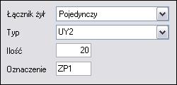 profil składający się z kabla światłowodowego i telekomunikacyjnego.