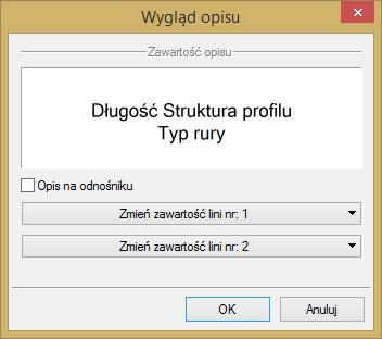 Dla wybranego elementu widniejącego na schemacie zmieniamy wygląd opisu, modyfikując zawartość górnej i dolnej linii w oknie: Z poziomu schematu możemy również zmieniać parametry obiektów.