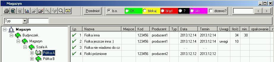 Magazyn W systemie BBMS magazyn j est traktowany umownie i nie j est magazyn ogólnie rozumianym w działalności gospodarczej.