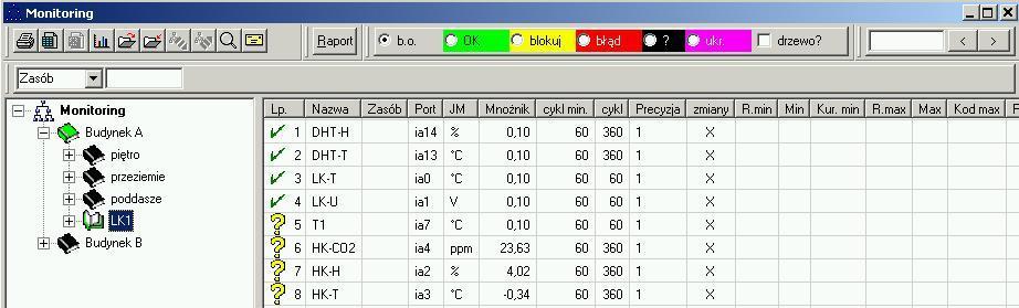 Monitoring Monitoring warunków środowiskowych obej muje elementy biobanku, ale również laboratorium.