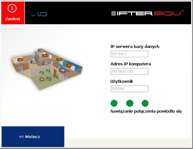 2.1.4. Test połączenia z Bazą danych Po wybraniu przycisku Test połączenia z Bazą danych pojawi się okno, z informacją, czy nawiązanie połączenia się powiodło.