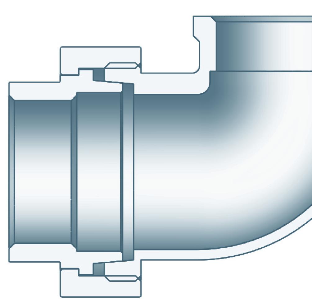 96 Dwuzłączka kolankowa nakrętna stożkowa Union elbows, conical seat, F/F 1 H 1/4" 6096-014 46,5