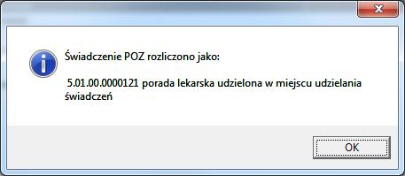 Zmiany wprowadzone w wersji 1.75.0 Zmiany ogólne Wprowadzono automatyczne rozliczanie wizyt POZ na podstawie wskazanego kodu rozpoznania (ICD-10) z historii zdrowia i choroby.