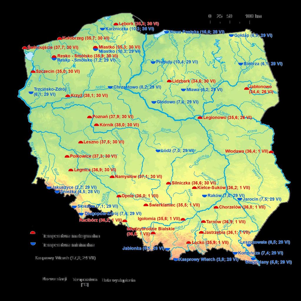 2. Temperatury ekstremalne (w
