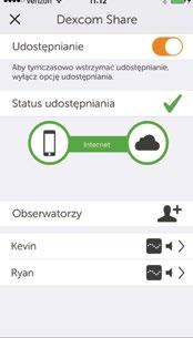 ustawień Obserwatora). Stuknąć w Zapisz przy każdych ustawieniach Obserwatora. Następnie stuknąć w DALEJ.