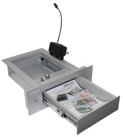 podajnika IB-ps5 230 x 210(142) x 60 340 x 318 x 150 Mały podajnik na gotówkę, bilety idealny na stanowiska kasowe KASY IB-ps5i 230 x 210(142) x 60 440 x 324 x150 Mały podajnik na gotówkę, bilety