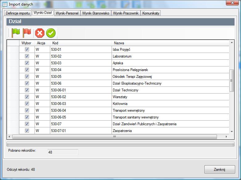 POBIERZ DANE Z PROGRAMU KADROWEGO INTEGRACJA Z PROGRAMAMI KADROWO - PŁACOWYMI SZYBKIE WDROŻENIE SYSTEMU Import i synchronizacja struktury firmy (działów, personelu, stanowisk) oraz kartotek