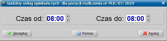 Każda pozycja na widoku może mieć jedną z czterech ikon: Brak zaplanowanych usług opiekuńczych w tym terminie. Zaplanowane usługi opiekuńcze w tym terminie.