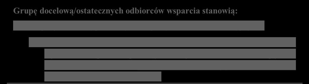 Jeśli nie jesteś pewien, jakie specyficzne cechy mają Twoi potencjalni uczestnicy, nie pisz nic. Twoja znajomość grupy docelowej zostanie oceniona przez KOP.